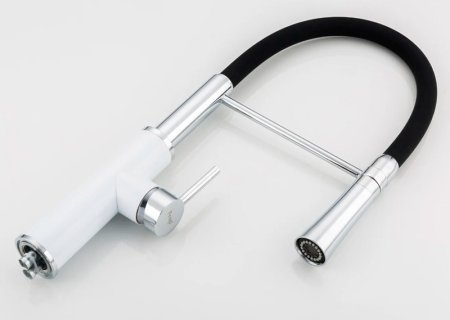 Смеситель для кухни Frap F4452-8 Белый Черный 