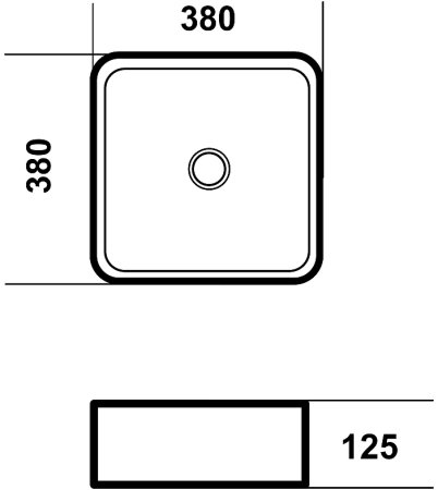Раковина-чаша Grossman Falcon 38 GR-3055 Белая 