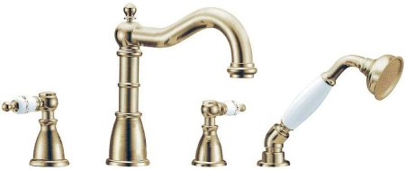 Смеситель на борт ванны Boheme Provanse 394 Бронза 