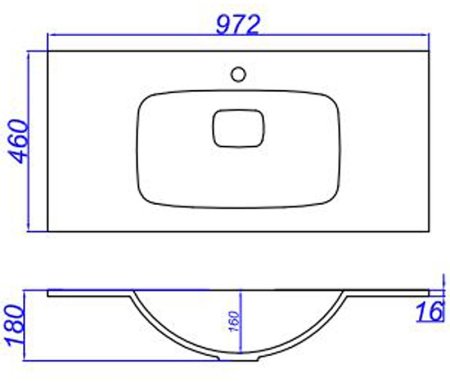 Раковина Aqwella Malaga 100 Mal.10.04.D Белая 