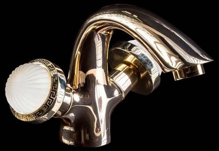 Смеситель для раковины Boheme Satine 291-ST Золото 