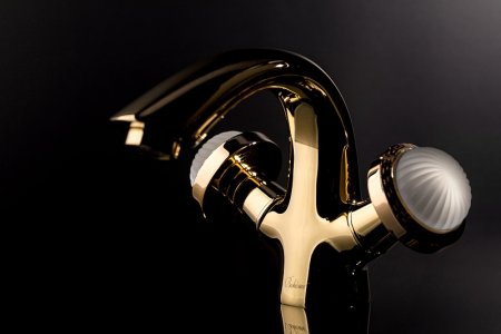 Смеситель для раковины Boheme Satine 291-ST Золото 