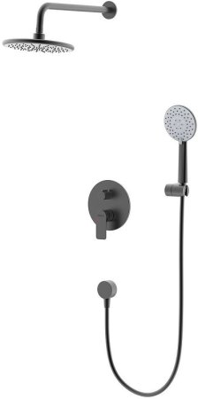 Душевая система Black&White Universe UK8311B 8311BUK Черная матовая 