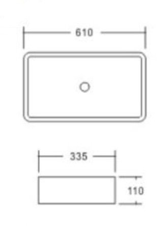 Раковина SantiLine SL-1073MB черная матовая 