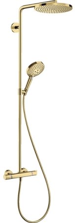 Душевая система Hansgrohe Raindance Select S 27633990 с термостатом Полированное золото 