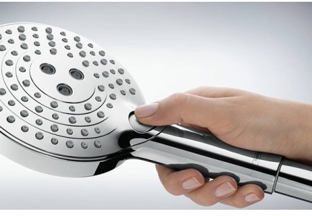 Душевая система Hansgrohe Raindance Select S 27633990 с термостатом Полированное золото 