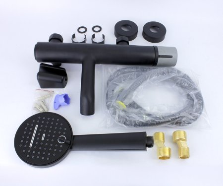 Смеситель для ванны Bronze de Luxe Focus 24603BG Черный матовый 