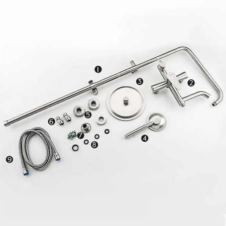 Душевая система Frap F2448 Сатин 