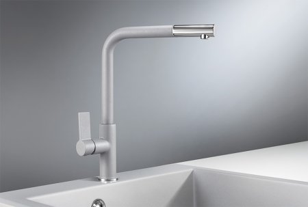 Смеситель Granula GR-2501 для кухонной мойки, алюминиум 