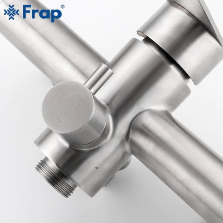 Смеситель для ванны Frap H48 F2248 универсальный Сатин 