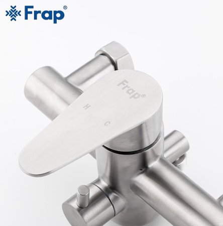 Смеситель для ванны Frap H48 F2248 универсальный Сатин 