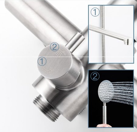 Смеситель для ванны Frap H48 F2248 универсальный Сатин 