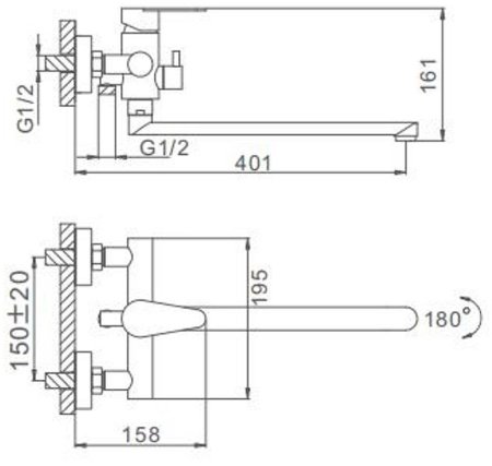 Смеситель для ванны Frap H48 F2248 универсальный Сатин 