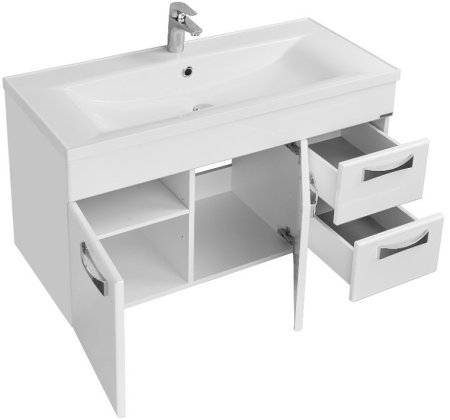 Тумба под раковину Aquaton Диор 100 1A167701DR010 подвесная Белая 