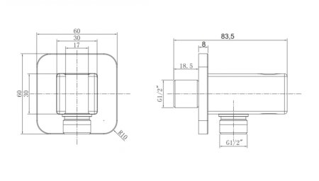 Душевой комплект Omnires Parma SYSPM17ACRB с термостатом хром/белый 