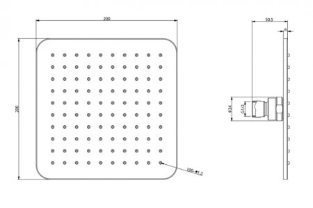 Душевой комплект Omnires Parma SYSPM17ACRB с термостатом хром/белый 