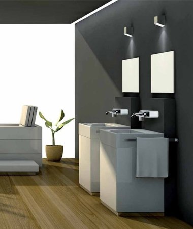 Смеситель для раковины Paini Pad PDCR208B0 Хром Белый 