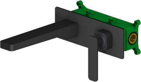 Смеситель Timo Torne 4371/03SM для раковины, с внутренней частью, черный 