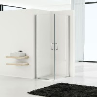 Душевой уголок Vincea Orta VSS-1O8080CL 80х80 см. хром , стекло прозрачное