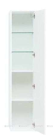 Шкаф-пенал для ванной Aquanet Lino 35 белый матовый 