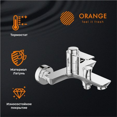 Душевая система Orange T19-944cr с термостатом Хром 
