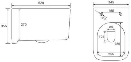 Унитаз Vincea Ultra Rimless VT1-32MB подвесной Черный матовый с сиденьем Микролифт 