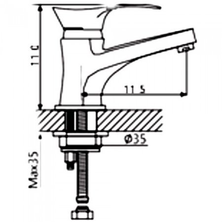 Cмеситель для раковины ViEiR V103511 Хром 