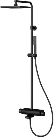 Душевая система Teska Mira DK3680 с термостатом Черная 