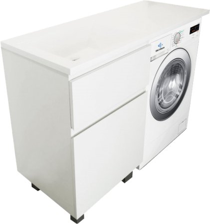 Тумба с раковиной Эстет Dallas Luxe 140 напольная, 2 ящика, L 