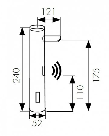 Смеситель для раковины Kaiser Sensor 38521 Хром 