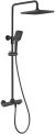 Душевая система Vincea Next VSFS-1N1TMB с термостатом Черная матовая 