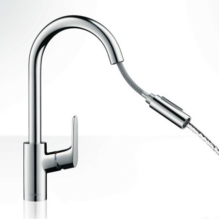 Смеситель Hansgrohe Focus M41 73880000 для кухонной мойки, хром 