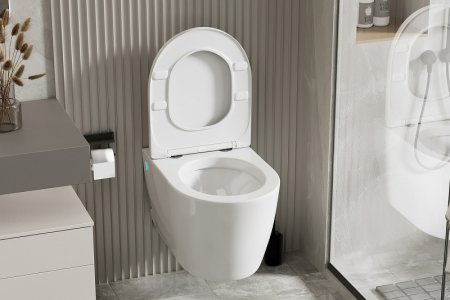 Унитаз Abber Bequem AC1106P подвесной с сиденьем Микролифт 