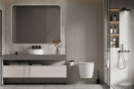 Унитаз Abber Bequem AC1106P подвесной с сиденьем Микролифт 