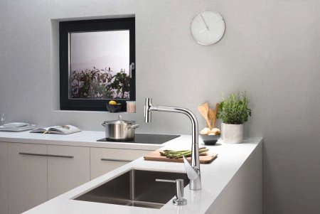 Смеситель Hansgrohe Talis Select M51 72823000 для кухонной мойки, хром 