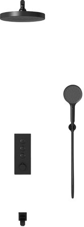 Душевая система Vincea Inspire VSFW-433TI2MB с термостатом Черная матовая 