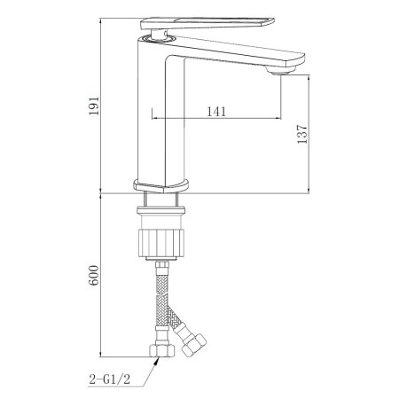 Смеситель Boch mann Chika BM8589 для раковины 