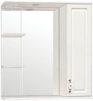 Зеркало со шкафом Style Line Олеандр 2 Люкс 75 ЛС-00000203 с подсветкой Рельеф пастель