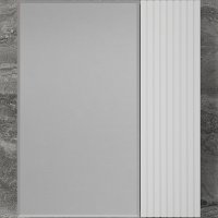 Зеркальный шкаф Style Line Стокгольм 60 ЛС-00002318 с подсветкой Белый рифленый софт