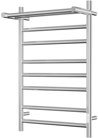 Полотенцесушитель электрический с полочкой (лесенка) Bauedge Stil Shelf DB-0024, 50x80 см 