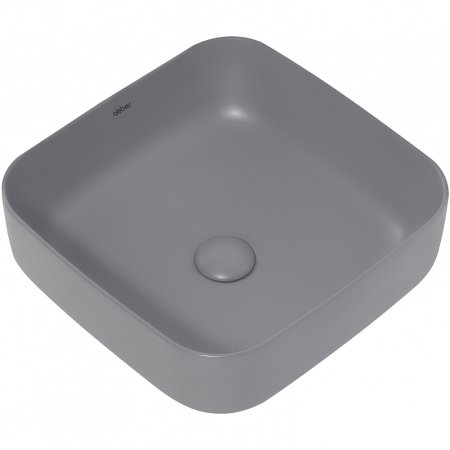 Раковина-чаша Abber Rechteck 39 AC2211MG Серая матовая 