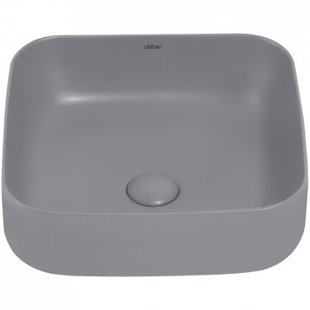 Раковина-чаша Abber Rechteck 39 AC2211MG Серая матовая 