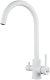 Смеситель для кухни с подключением фильтра воды Raffine F108C, белый 