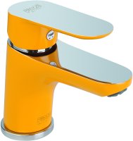 Смеситель для раковины Fiore KEVON CHIC 81YX8120, хром/желтый