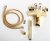 Смеситель Cezares Unika VDM-03/24 для ванны с душем, золото 