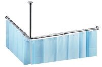 Карниз для ванны Bemeta 101120042 угловой, хром Карниз для ванны Bemeta 101120042 угловой, хром