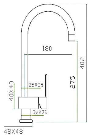 Смеситель для кухонной мойки Zorg Inox Zenos 