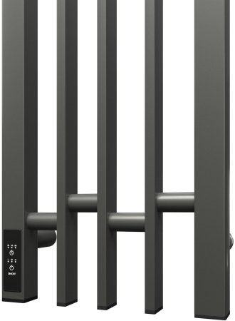 Полотенцесушитель электрический Point Фрея PN20738GB П2 180x800 диммер слева, графит блеск 