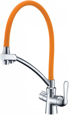Смеситель Lemark Comfort LM3070C-Orange для кухонной мойки 