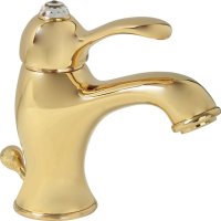 Смеситель Migliore Lem Swarovski 18893 для раковины золото